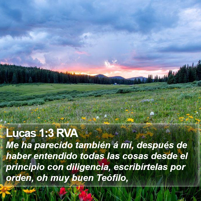 Lucas 1:3 RVA Bible Study