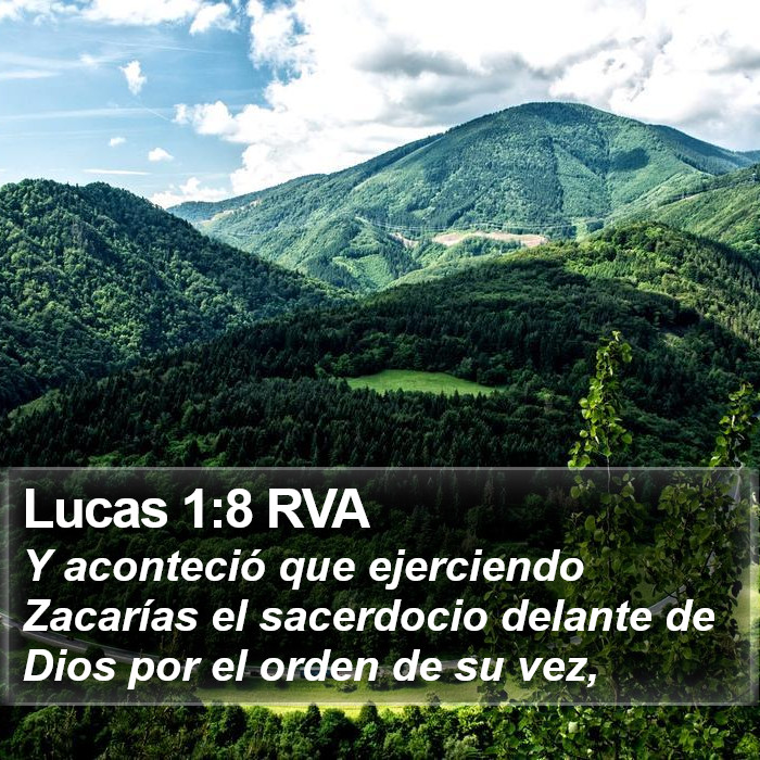 Lucas 1:8 RVA Bible Study