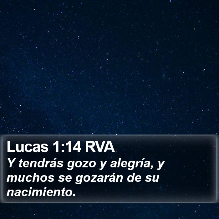 Lucas 1:14 RVA Bible Study