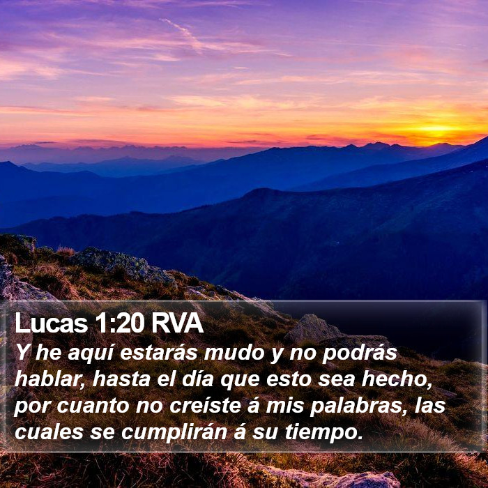 Lucas 1:20 RVA Bible Study