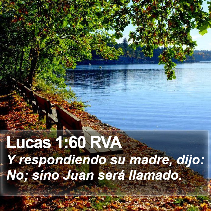 Lucas 1:60 RVA Bible Study