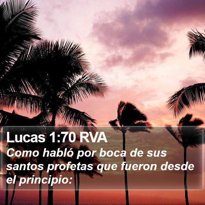 Lucas 1:70 RVA Bible Study