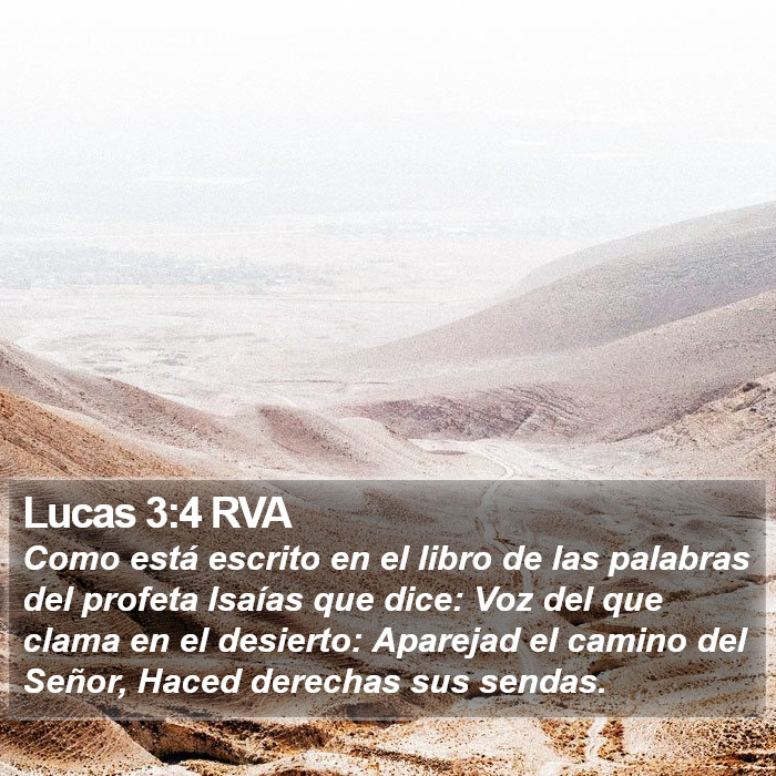 Lucas 3:4 RVA Bible Study