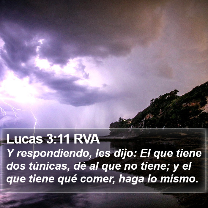 Lucas 3:11 RVA Bible Study