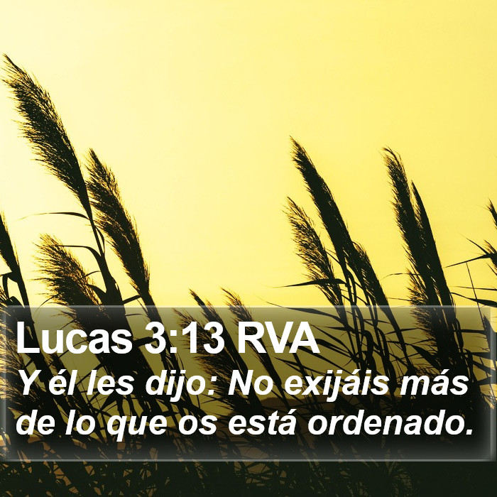 Lucas 3:13 RVA Bible Study