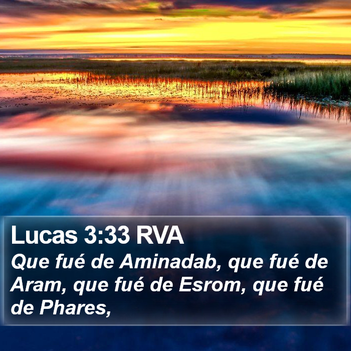 Lucas 3:33 RVA Bible Study