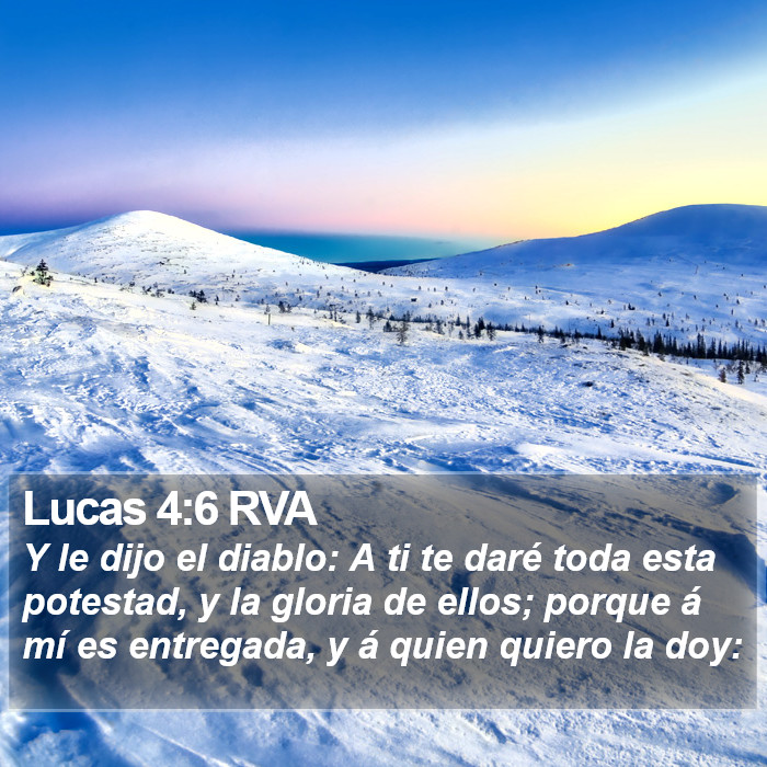 Lucas 4:6 RVA Bible Study