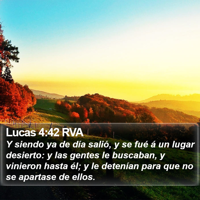 Lucas 4:42 RVA Bible Study