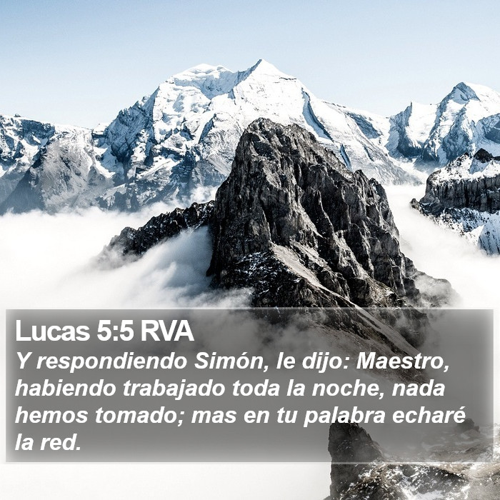 Lucas 5:5 RVA Bible Study