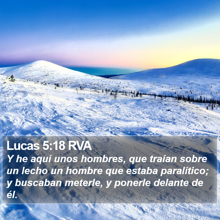 Lucas 5:18 RVA Bible Study