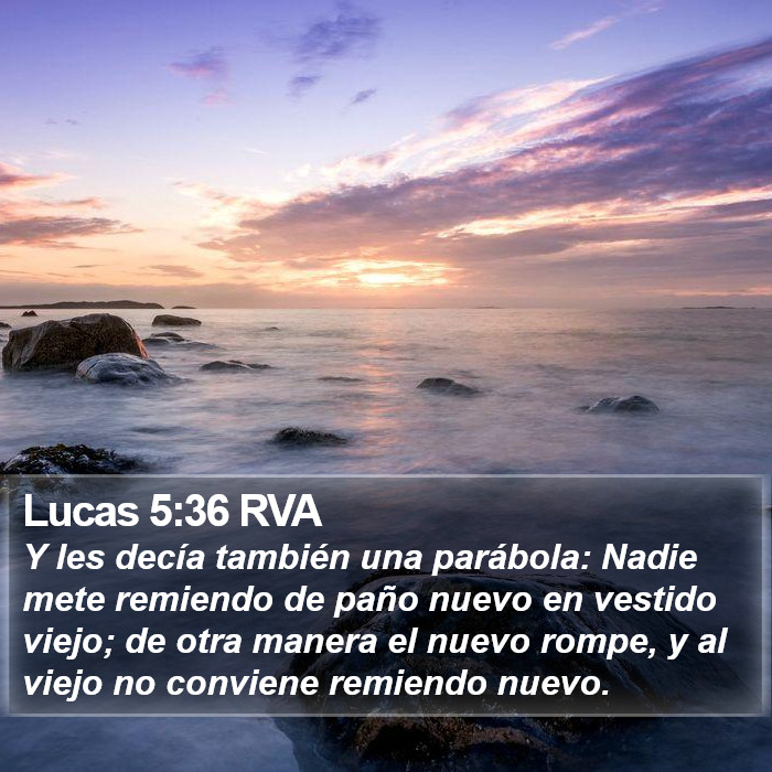 Lucas 5:36 RVA Bible Study