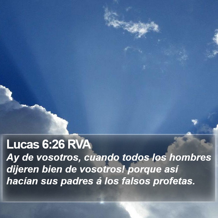 Lucas 6:26 RVA Bible Study