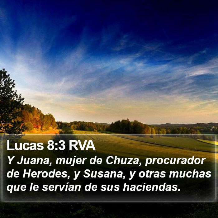 Lucas 8:3 RVA Bible Study