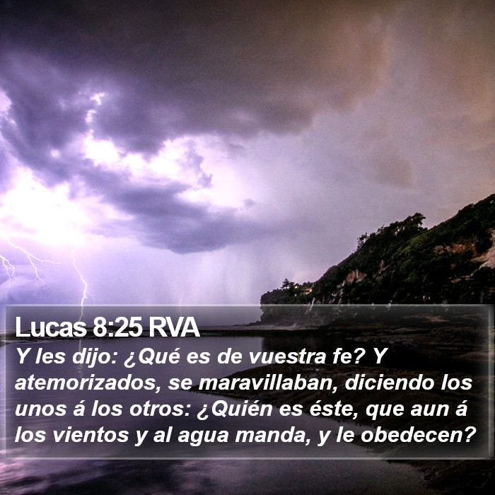 Lucas 8:25 RVA Bible Study