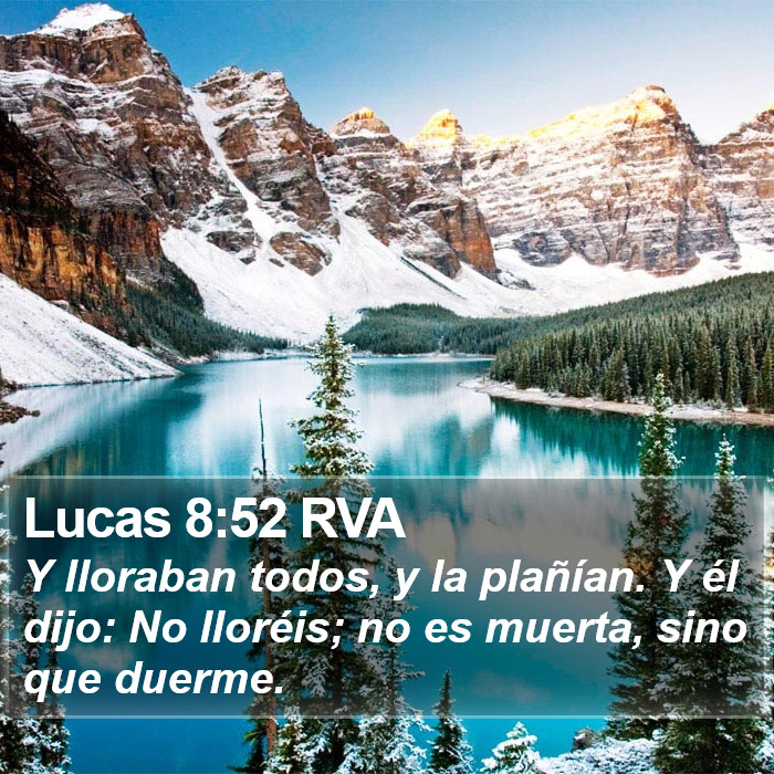 Lucas 8:52 RVA Bible Study