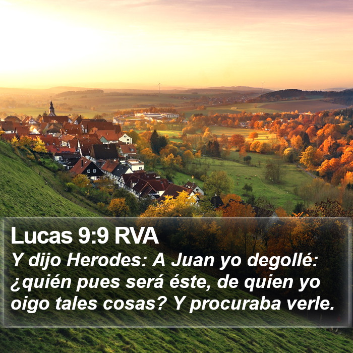 Lucas 9:9 RVA Bible Study