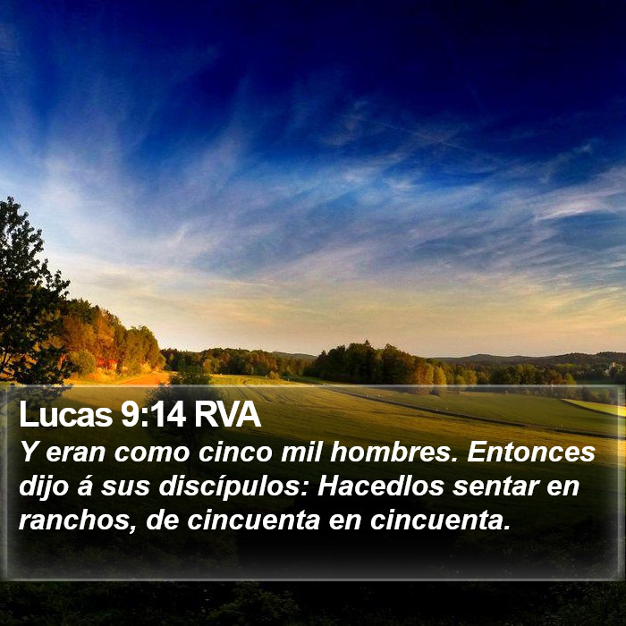 Lucas 9:14 RVA Bible Study