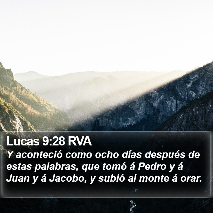 Lucas 9:28 RVA Bible Study