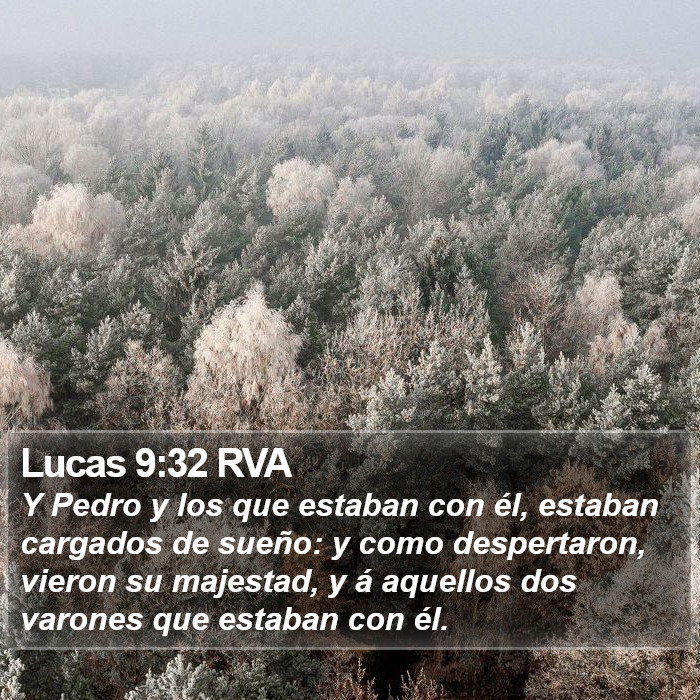 Lucas 9:32 RVA Bible Study