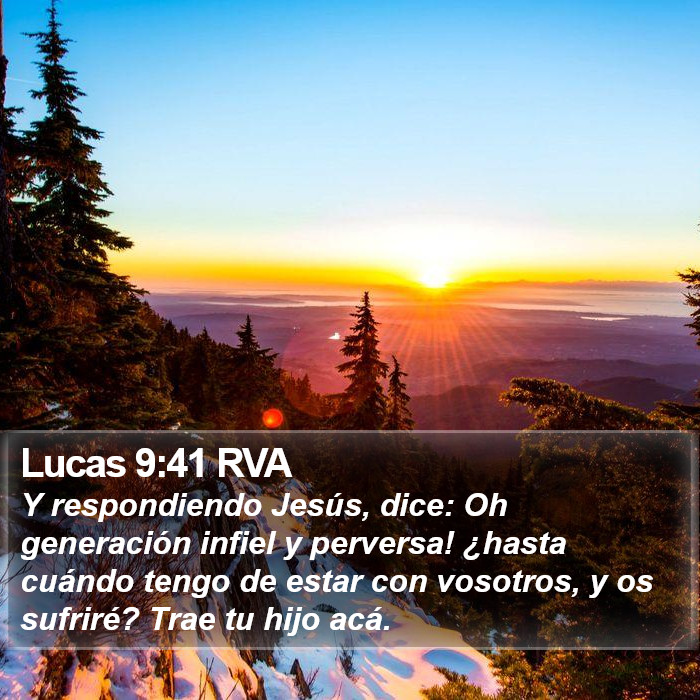 Lucas 9:41 RVA Bible Study