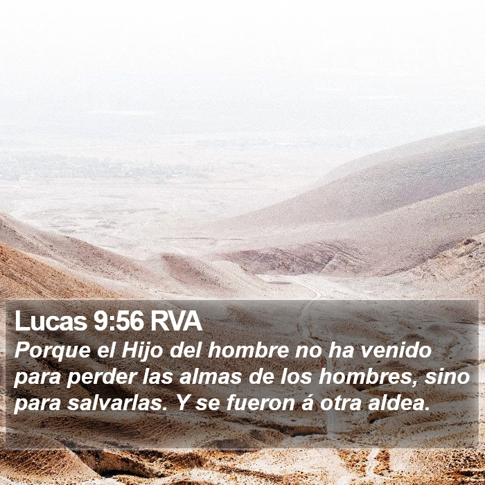 Lucas 9:56 RVA Bible Study