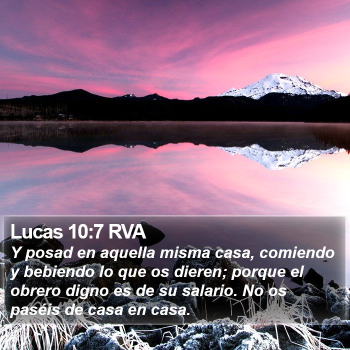 Lucas 10:7 RVA Bible Study