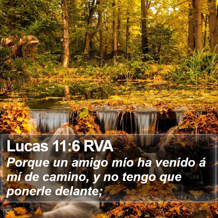 Lucas 11:6 RVA Bible Study