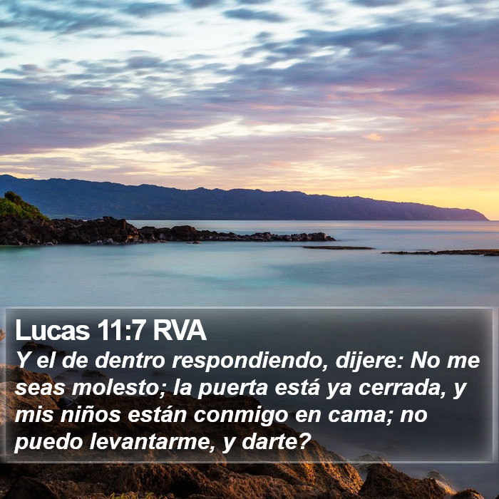 Lucas 11:7 RVA Bible Study