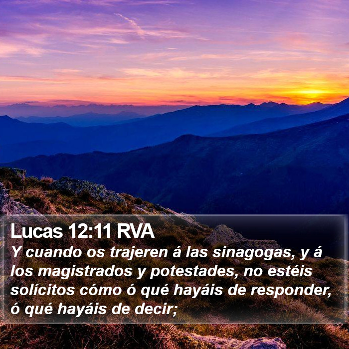 Lucas 12:11 RVA Bible Study