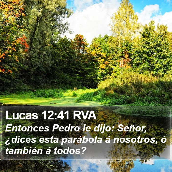 Lucas 12:41 RVA Bible Study