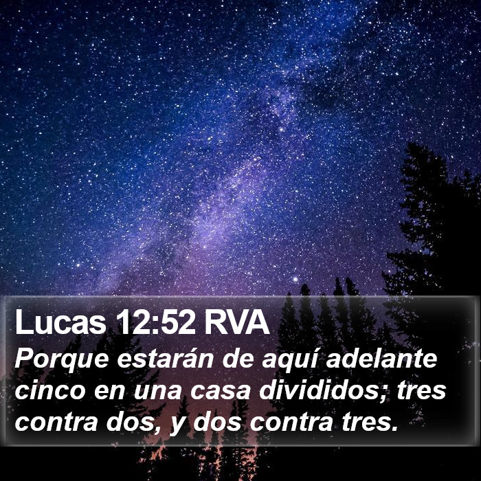 Lucas 12:52 RVA Bible Study