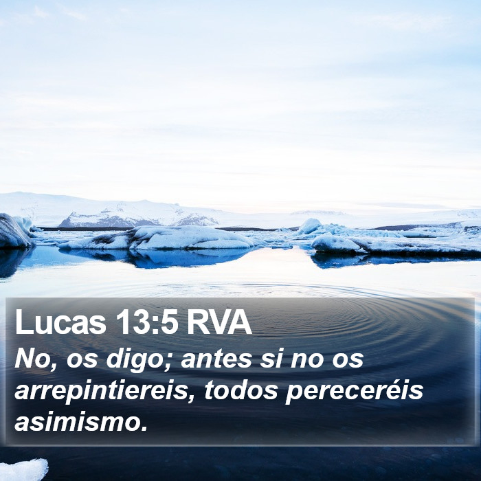 Lucas 13:5 RVA Bible Study