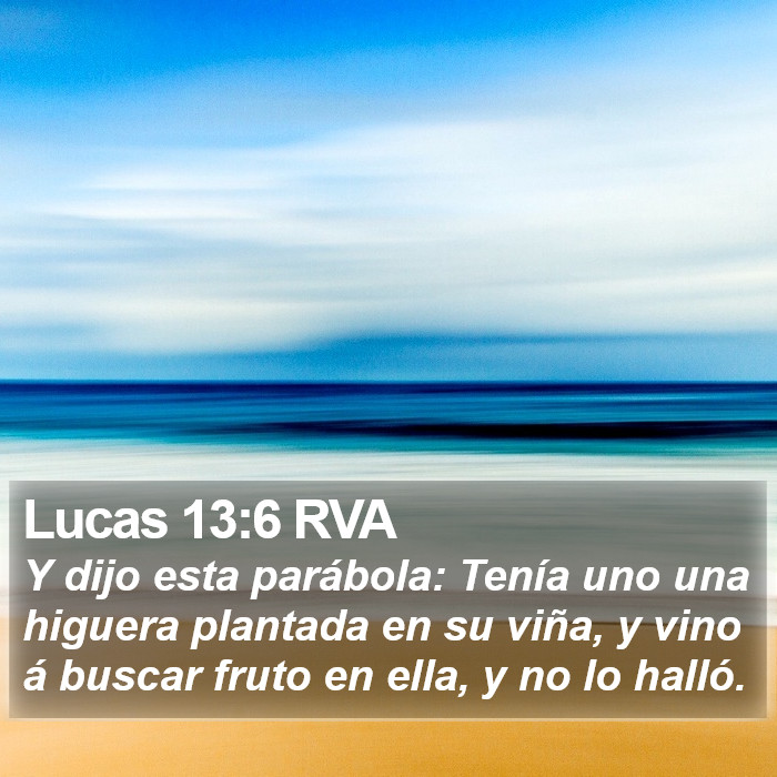 Lucas 13:6 RVA Bible Study