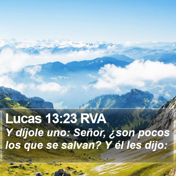 Lucas 13:23 RVA Bible Study