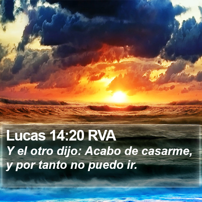 Lucas 14:20 RVA Bible Study