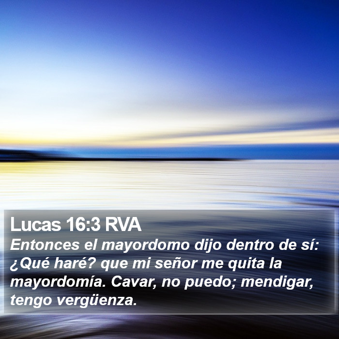 Lucas 16:3 RVA Bible Study