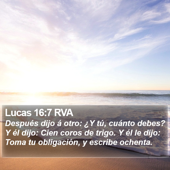 Lucas 16:7 RVA Bible Study