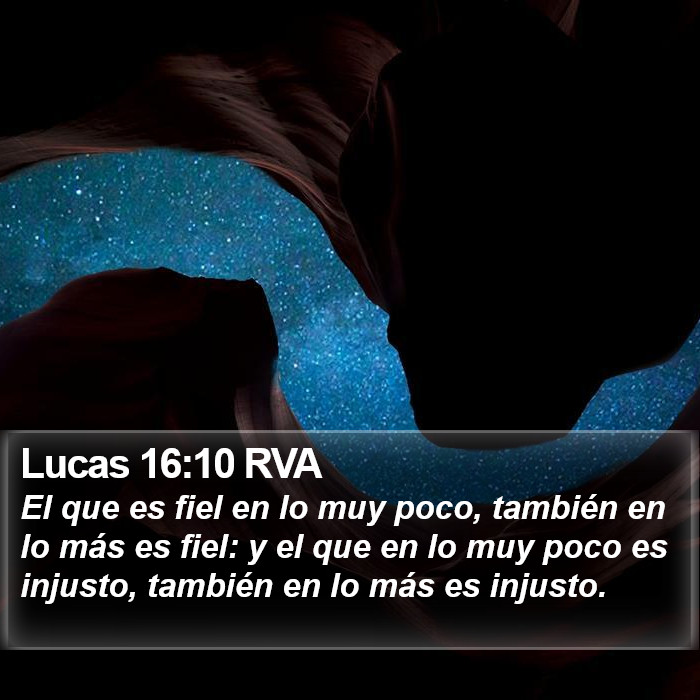 Lucas 16:10 RVA Bible Study