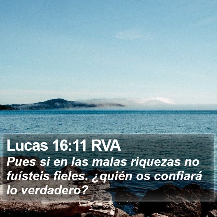 Lucas 16:11 RVA Bible Study