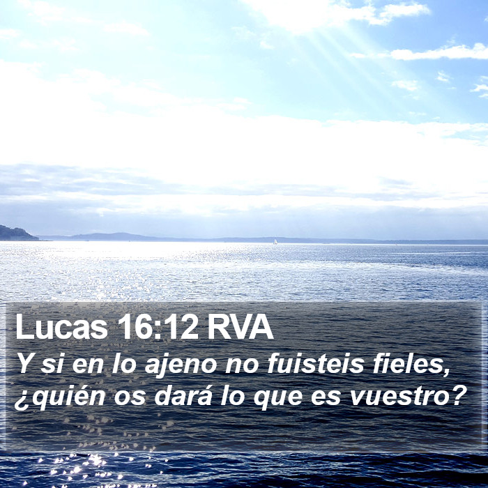 Lucas 16:12 RVA Bible Study