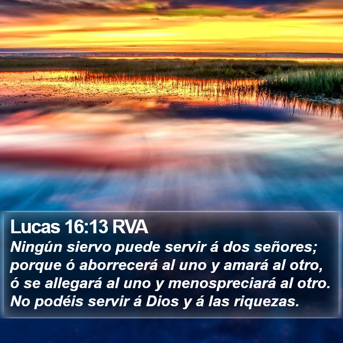 Lucas 16:13 RVA Bible Study