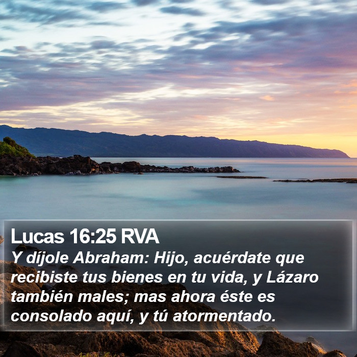 Lucas 16:25 RVA Bible Study