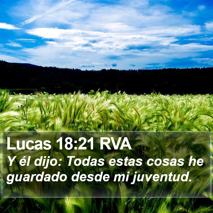 Lucas 18:21 RVA Bible Study