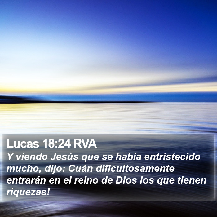 Lucas 18:24 RVA Bible Study