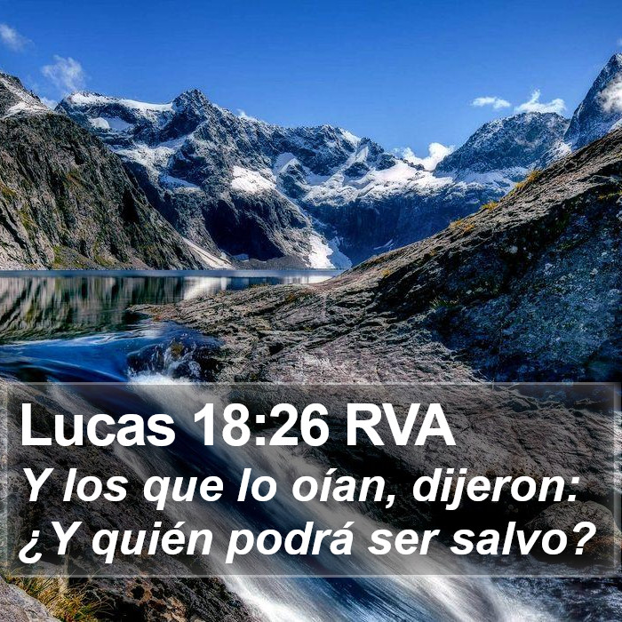 Lucas 18:26 RVA Bible Study