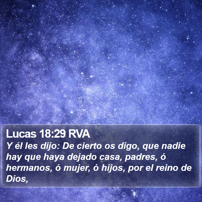 Lucas 18:29 RVA Bible Study