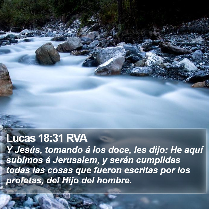 Lucas 18:31 RVA Bible Study