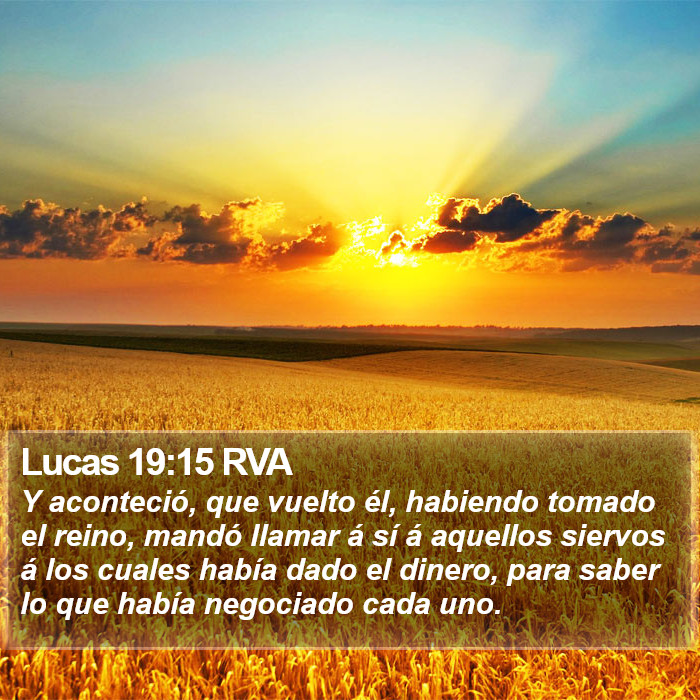 Lucas 19:15 RVA Bible Study