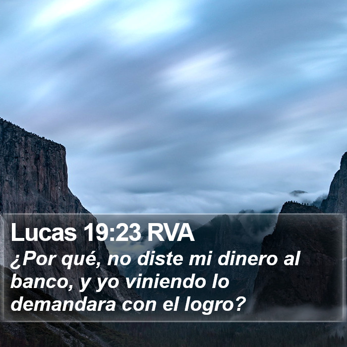 Lucas 19:23 RVA Bible Study