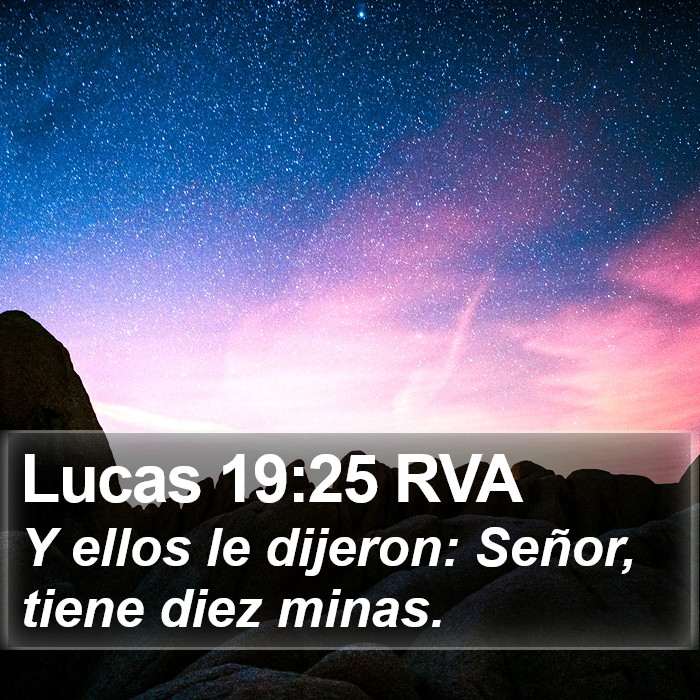 Lucas 19:25 RVA Bible Study